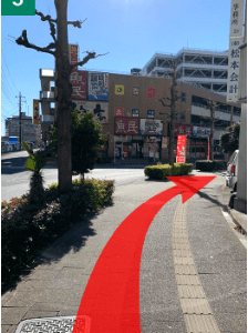 東京ノーストクリニック高崎院 道順案内